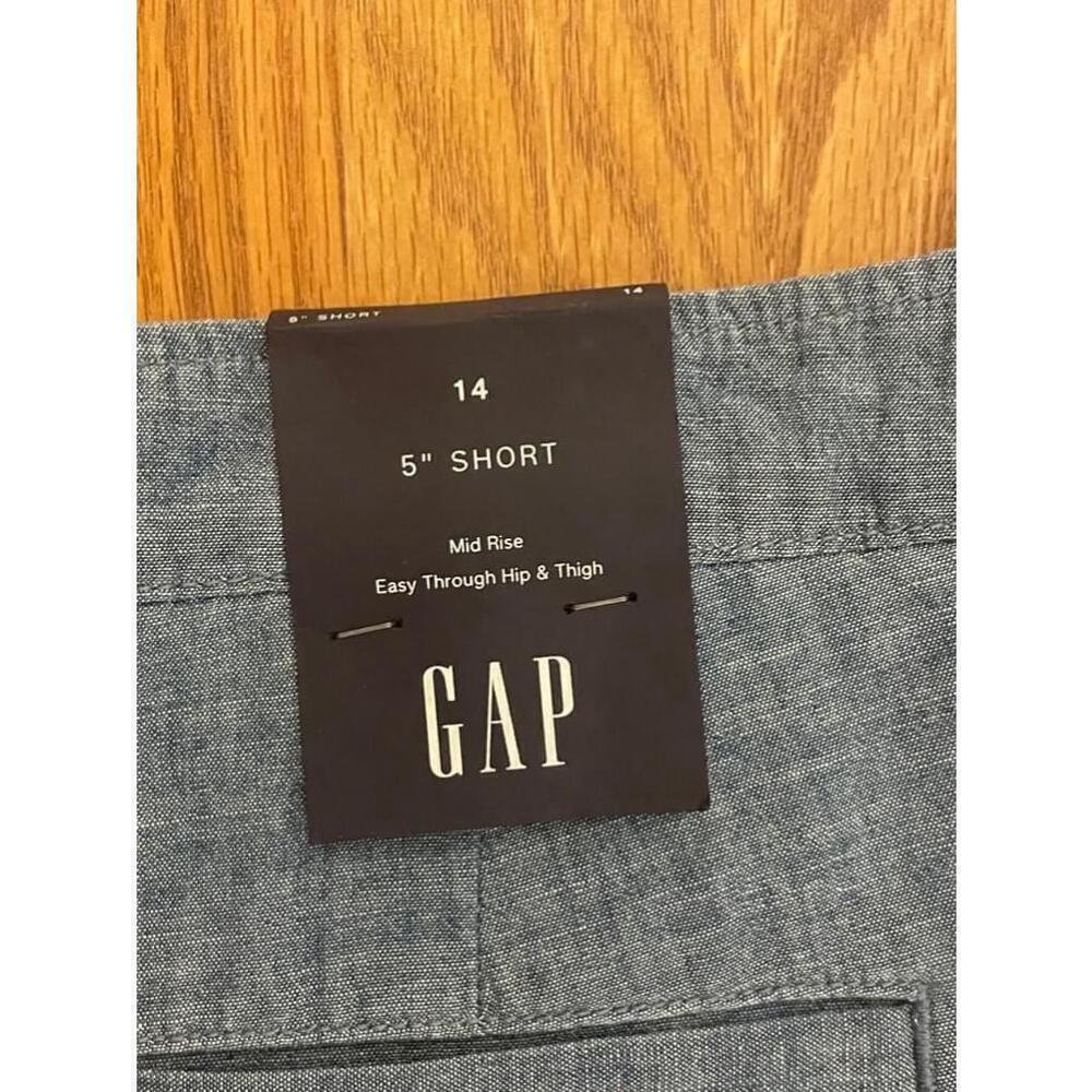 NEW GAP Women’s 5” Chambray Shorts Size 14 - Picture 4 of 7